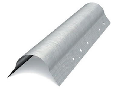 The surface of the metal bullnose corner bead is galvanized, the color is silvery.