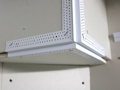 This is the PVC corner bead with round hole in white used at the corner for protection and it offers the straight line.